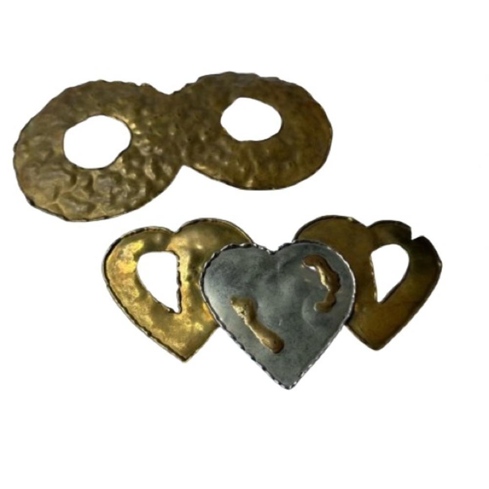 Vintage Y2K Brass Beltโ Buckles Set of 2
